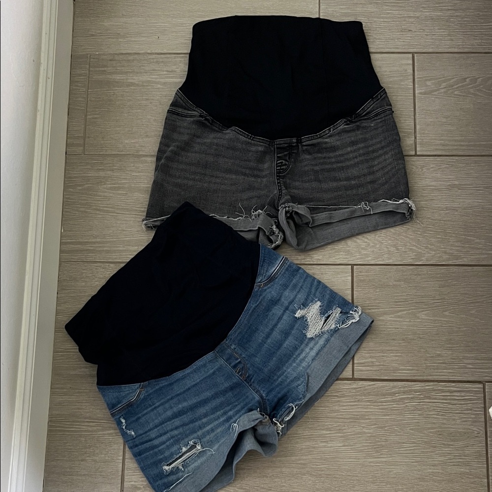 Isabel Maternity Midi Shorts (2) size 6 - both pairs